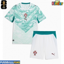 Portugal Auswärts Trikotsatz Kinder WM 2026 Kurzarm (+ Kurze Hosen)